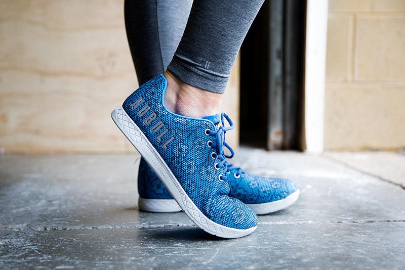 Women's Nobull Spring Floral Trainers Blue | SG Y2830X